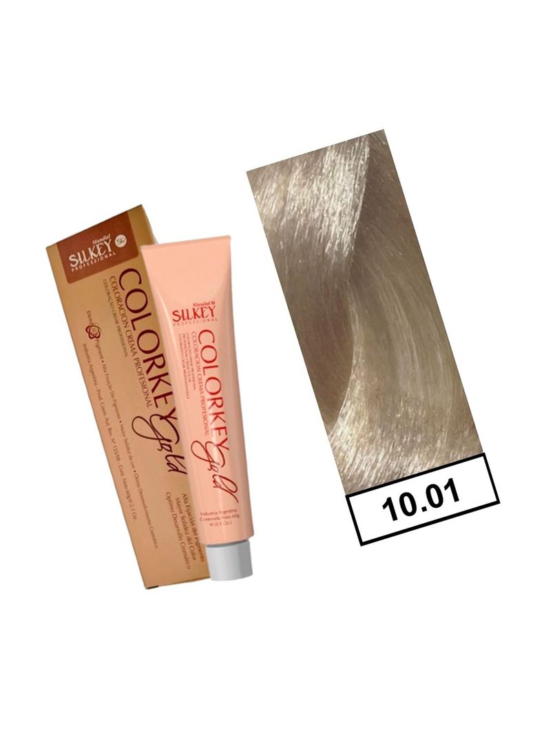 COLORKEY GOLD - Tintura Permanente Efecto 3D Pigment 60gr  - 1001 Platino Extra Aclarante-1
