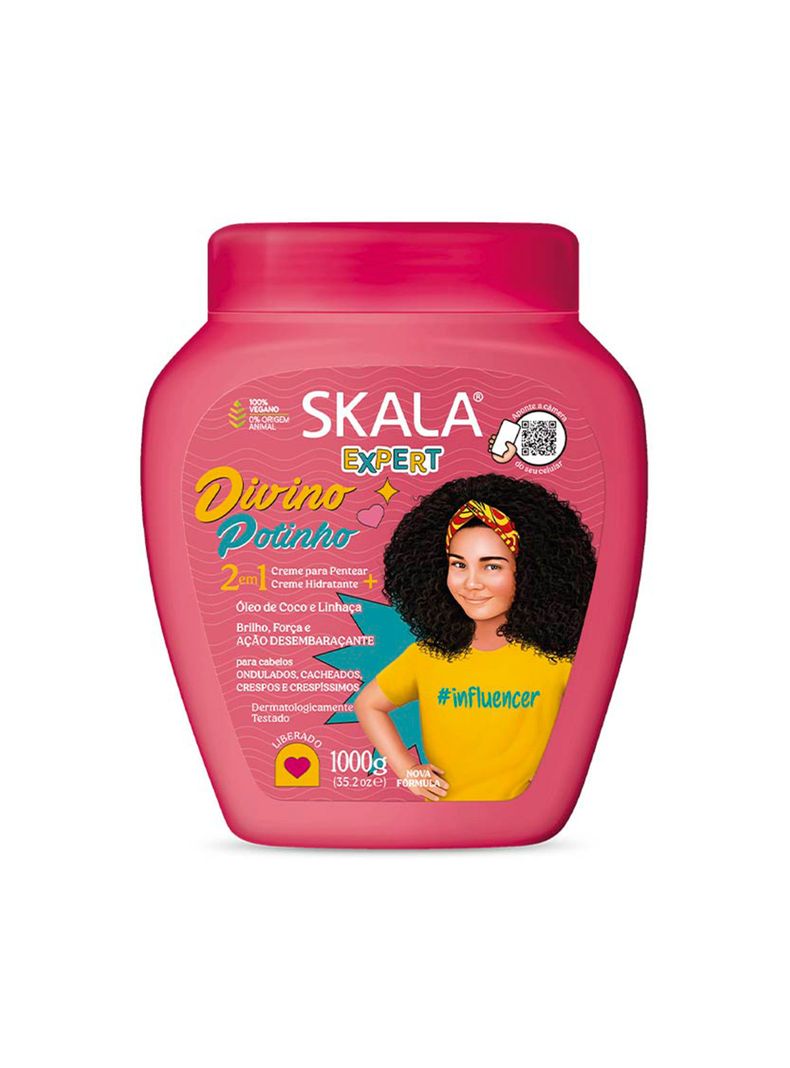 Crema Para Peinar Rizos Hidratante 2 En 1 Skala Kids 1000Gr-0