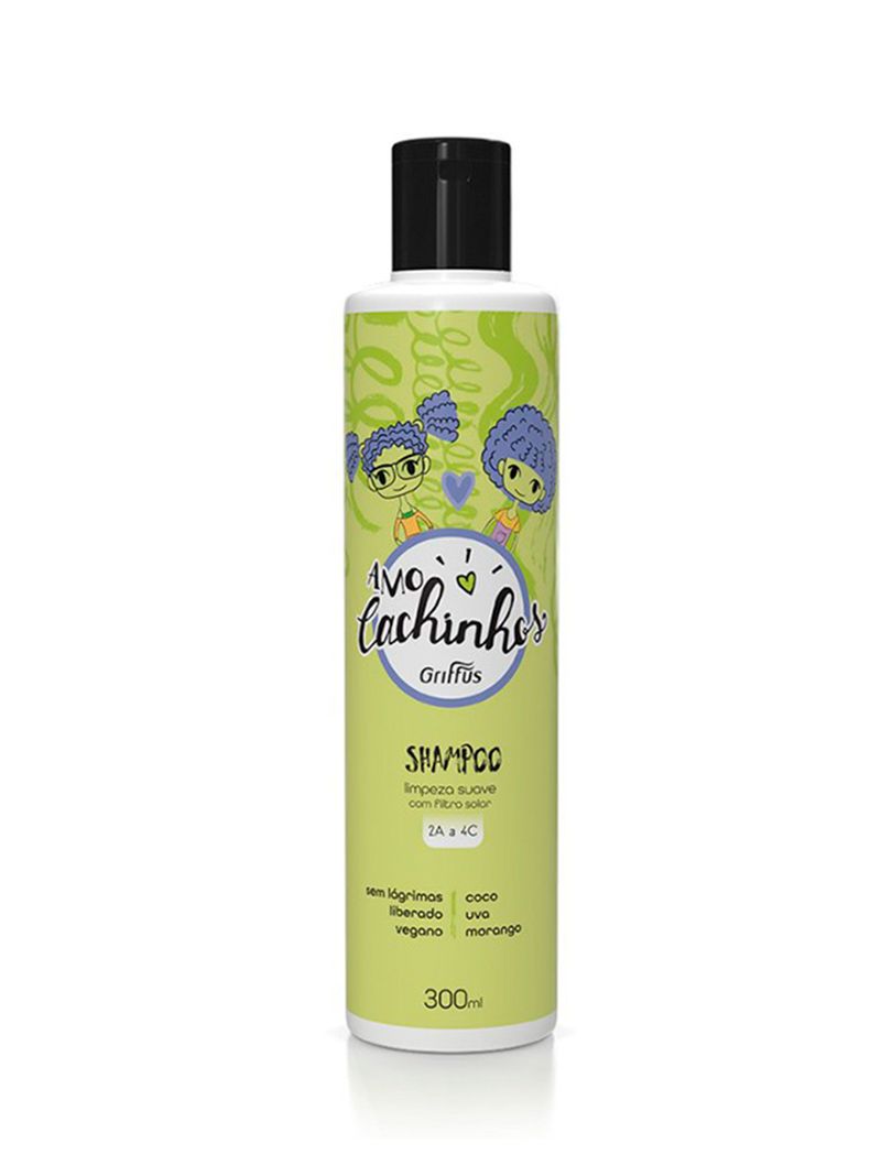 Shampoo Cabello Rizado Amo Cachitos Niños Griffus Brasil -0