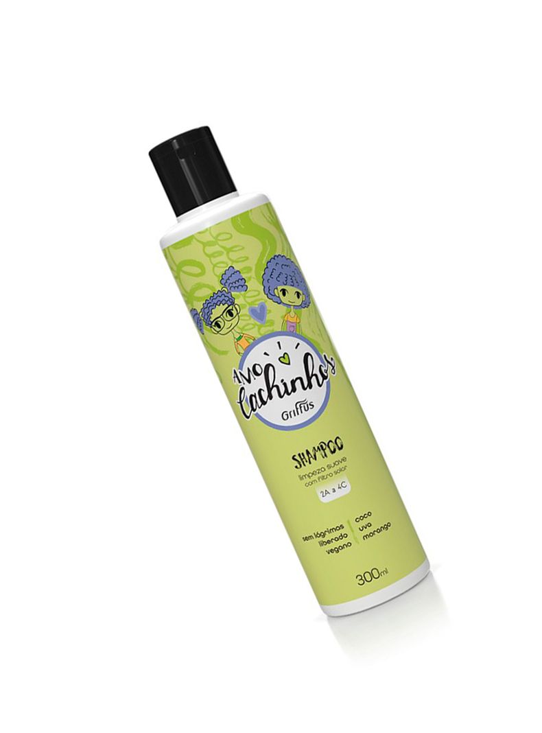 Shampoo Cabello Rizado Amo Cachitos Niños Griffus Brasil -1
