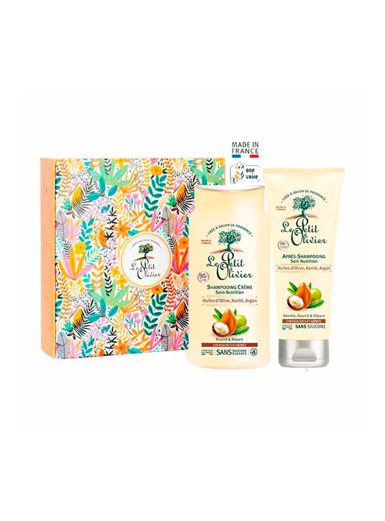 Set Shampoo y Acondicionador Argán Cabello Seco Le Petit Olivier-0