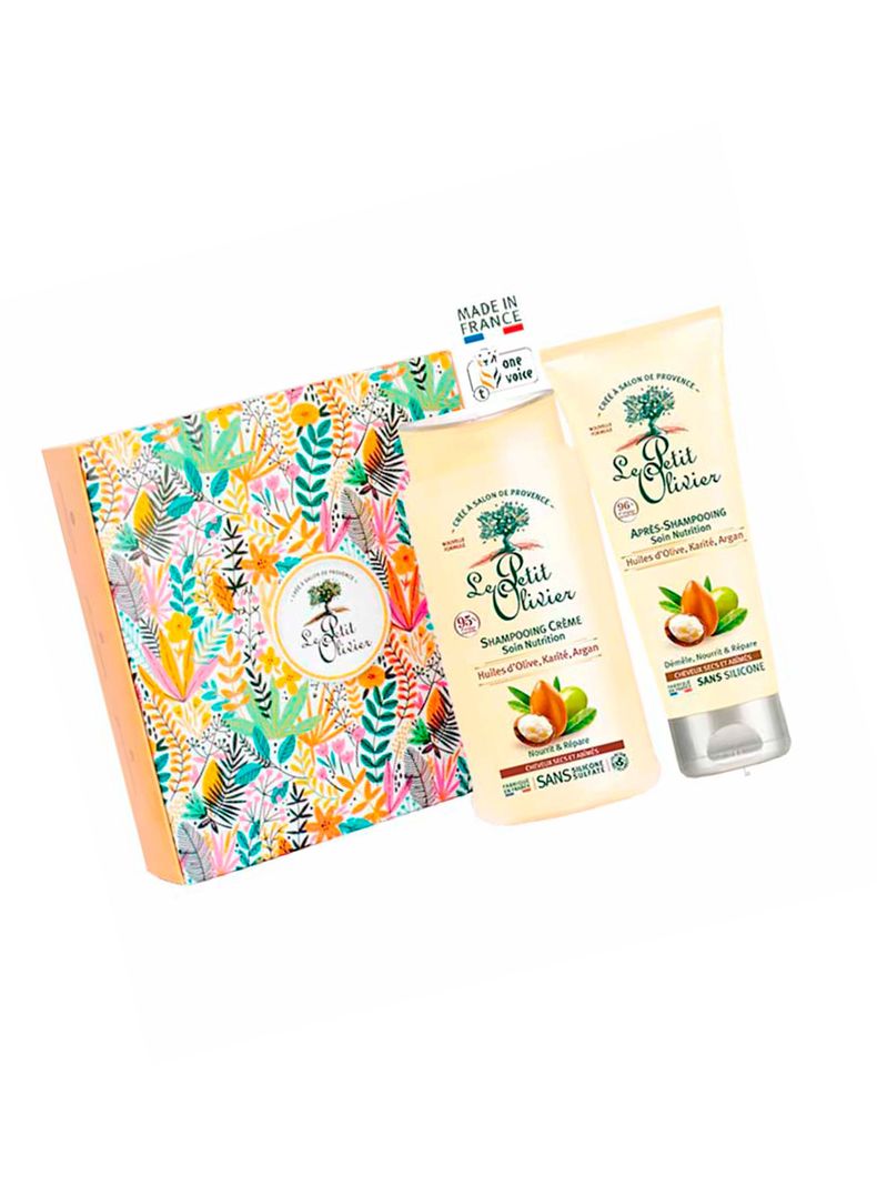 Set Shampoo y Acondicionador Argán Cabello Seco Le Petit Olivier-1