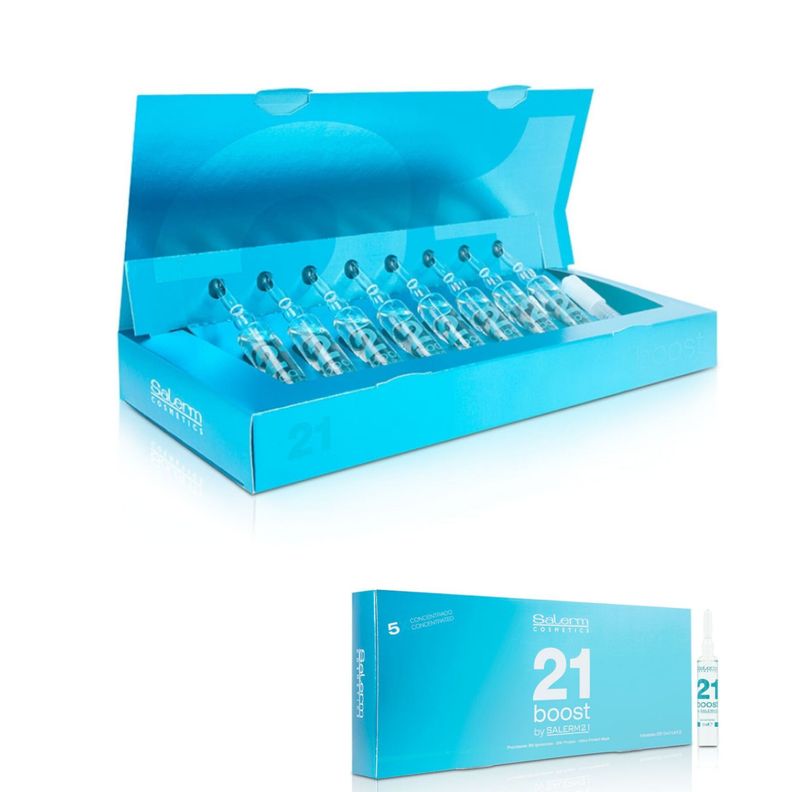 salerm 21 ampollas boost capilar hidratacion 8x13ml -0