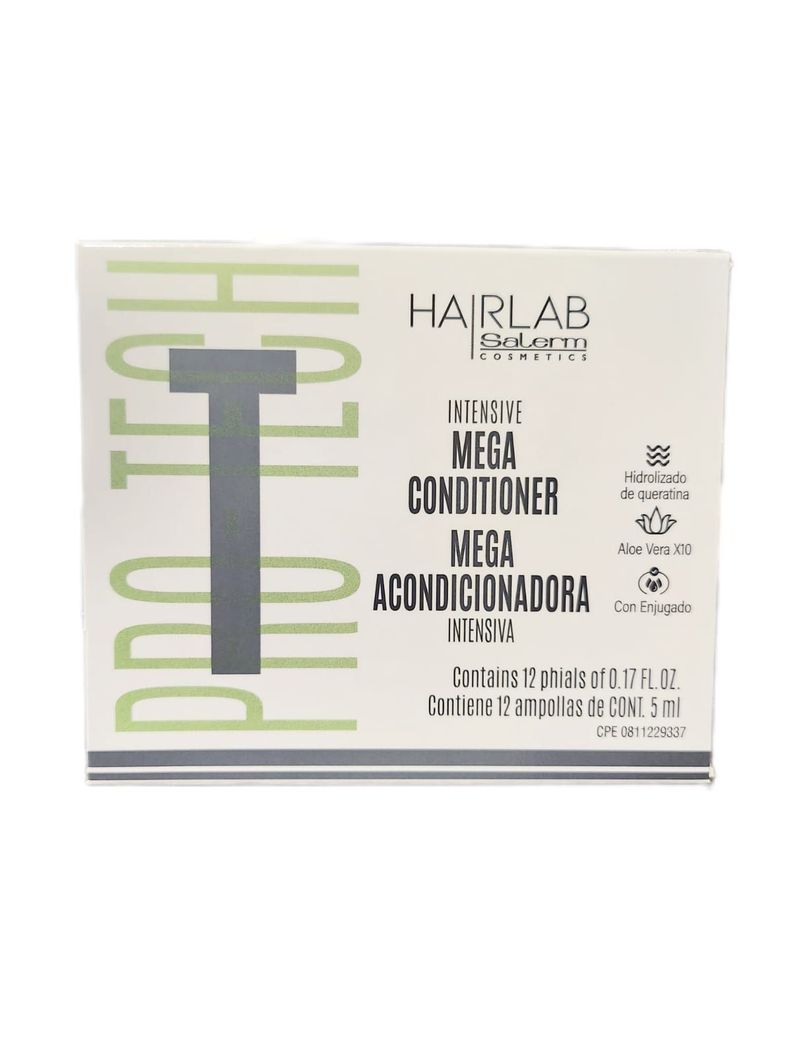 Salerm Ampollas Mega Acondicionadora Con Aloe Vera 12 X 5ml-1