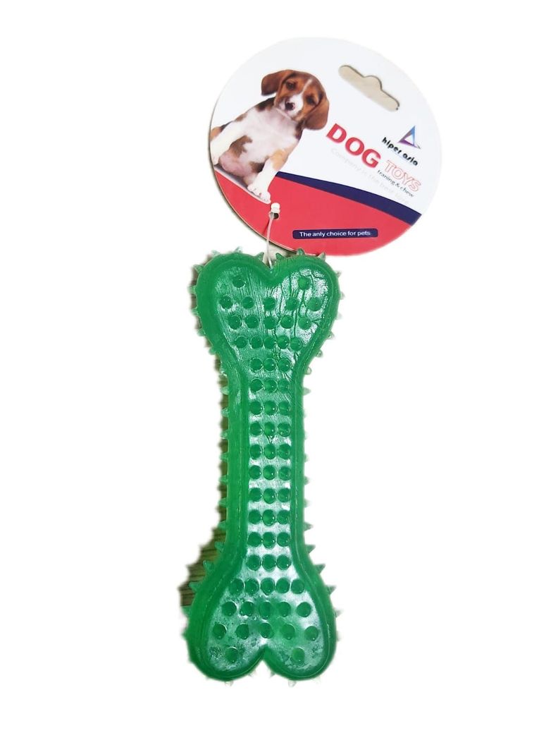 Hueso Mordedor Goma Dura Para Perritos 10 X 2 Cm-0