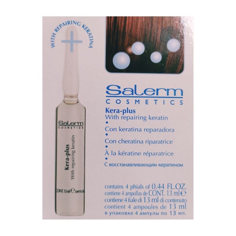 salerm ampolla capilar kera plus keratina reparadora 4x13ml-0