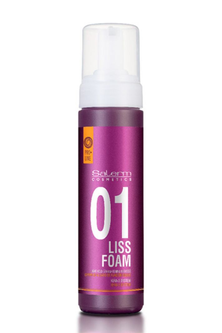 Salerm 01 Liss Foam Fijación Ligera Espuma Alisadora 200ml-0