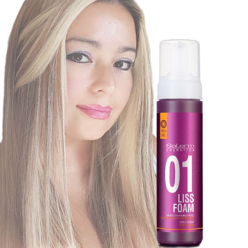 Salerm 01 Liss Foam Fijación Ligera Espuma Alisadora 200ml-1