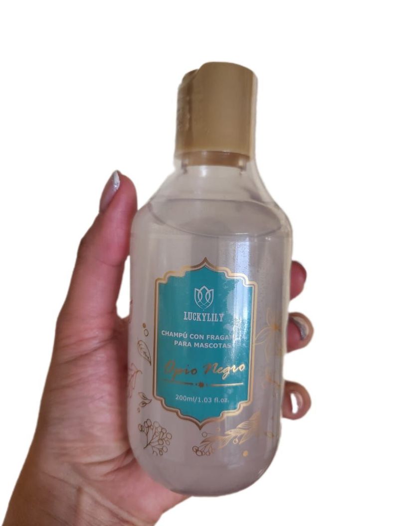 Shampoo Para Mascotas Perro / Gato Aroma Opio Negro 200ml-1