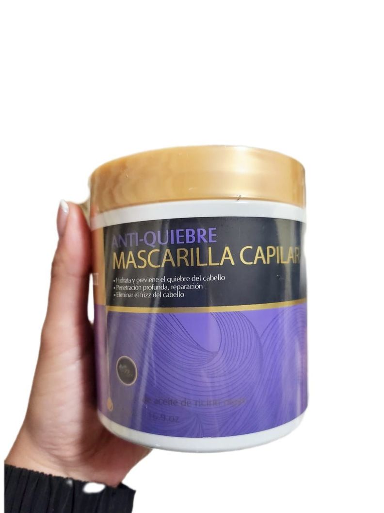 luclylily mascarilla capilar anti quiebre ricino negro 500ml-0