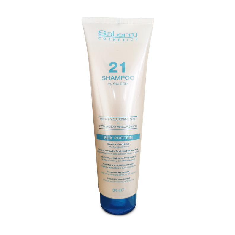 Shampoo Salerm 21 Proteína De Seda, Acido Hialurónico 300ml-0