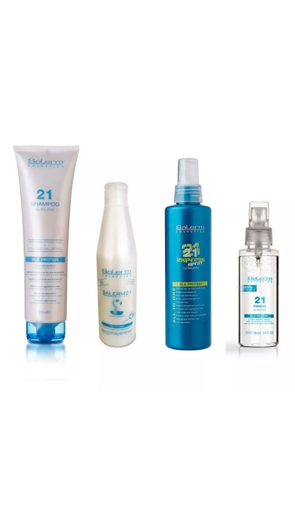 Kit 4 Productos Capilares Salerm 21 Nutricion Y Proteccion