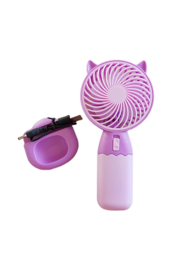 Mini Ventilador Lindo Portatil Gatito Carga Usb-0