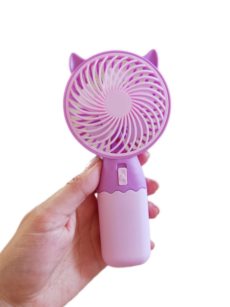 Mini Ventilador Lindo Portatil Gatito Carga Usb-1