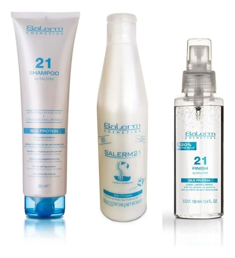 Salerm Shampoo 21 300ml + Acondicionador 250m + Finish 100ml