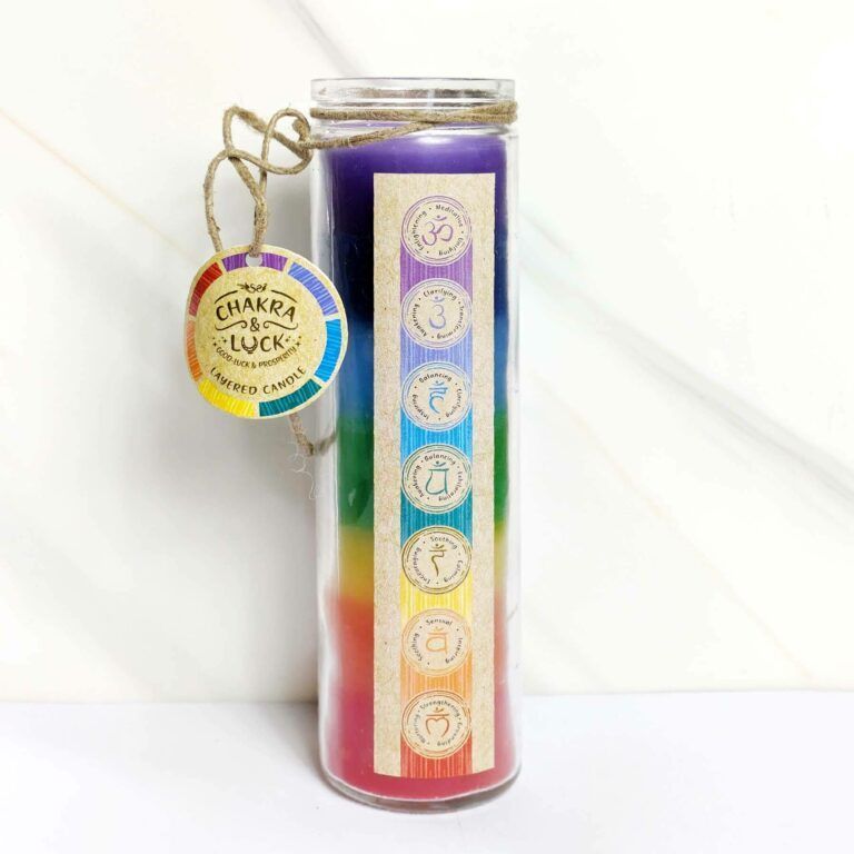 Hermoso Velon 7 Chakras Aromático En Frasco Vidrio 21x5.5cm-1