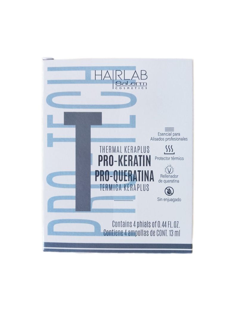 Salerm Ampollas Pro - Queratina Keraplus Sin Enjuague 4x13ml-1