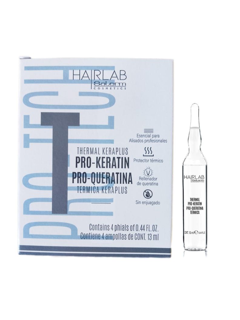 Salerm Ampollas Pro - Queratina Keraplus Sin Enjuague 4x13ml-2