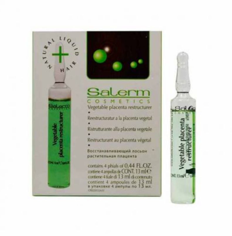 Salerm Ampollas Reestructurantes Placenta Vegetal (4x13ml)-0