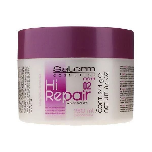 Shampoo Salerm Hi Repair 250ml + Mascarilla Hi Repair 250ml-2