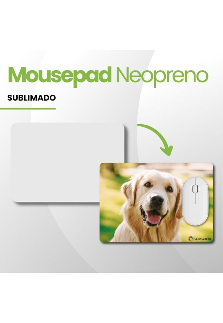 Mousepad Blanco Sublimable Pack 10 Unidades 3mm Sublimacion-3