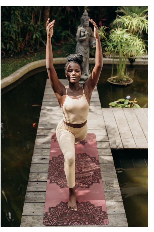 Mat Yoga Infinity Mandala Burgundy 5mm-2