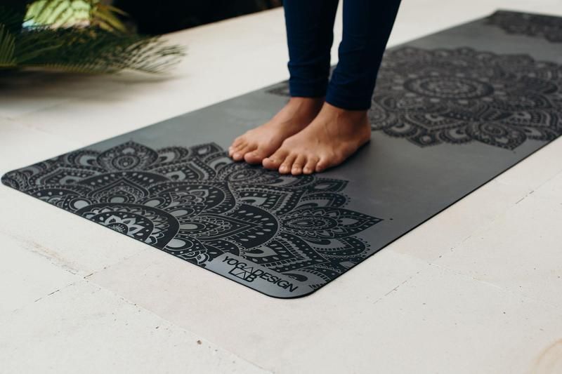 Mat Yoga Infinity Mandala Charcoal 3mm-2