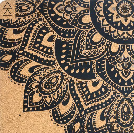 Mat corcho Mandala Negro 3.5 mm-3