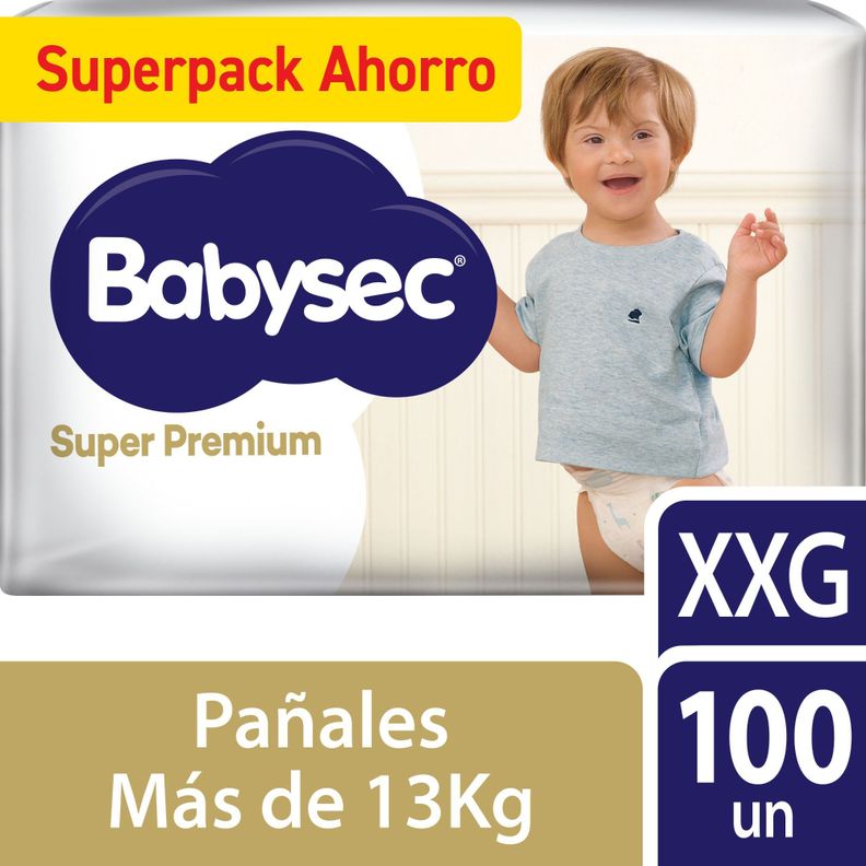 Pañales De Bebé Babysec Super Premium 100 Un Talla XXG-0