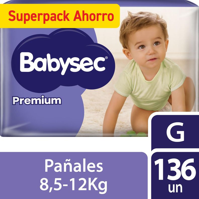 Pañales de bebé Babysec Premium Talla G X136