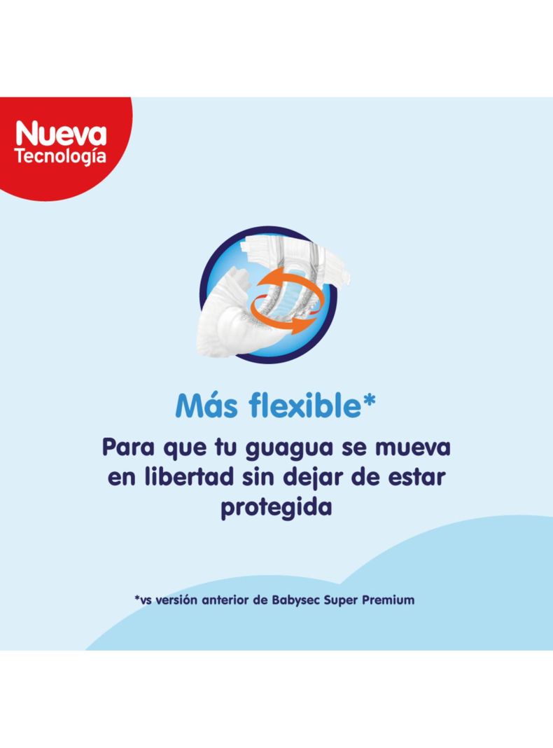 Pañales de Bebé Babysec Super Premium Cuidado Total 27un XXG-3