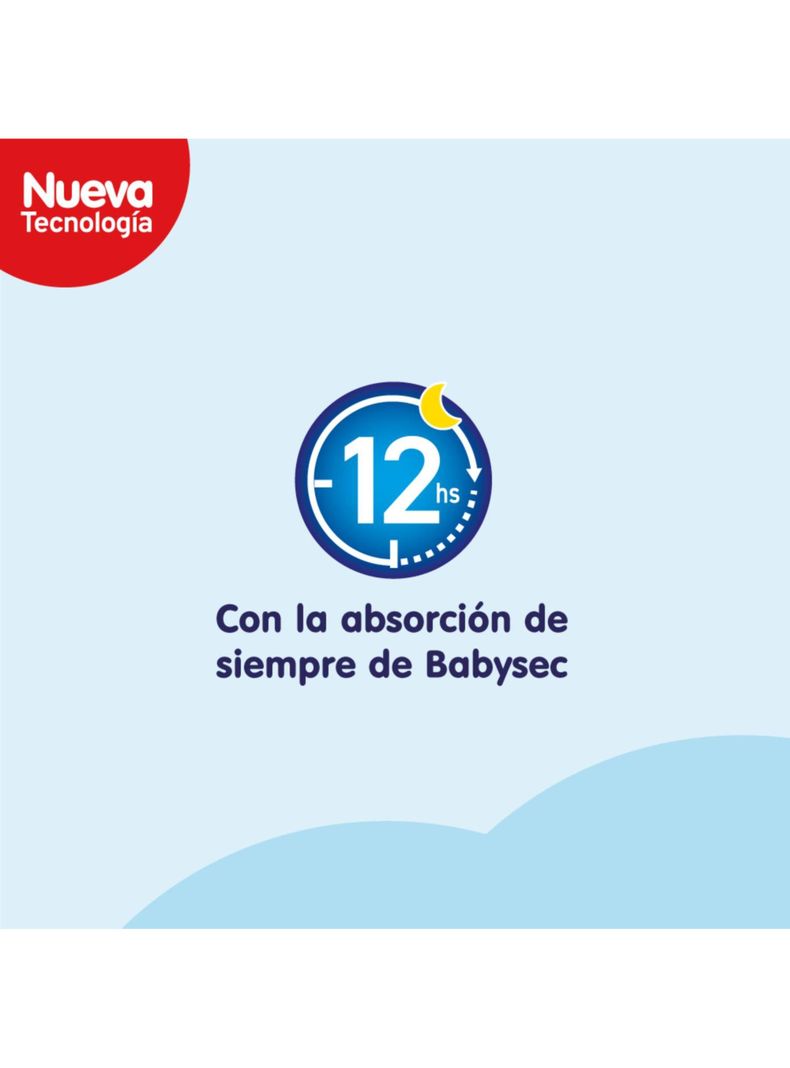 Pañales de Bebé Babysec Super Premium Cuidado Total 27un XXG-4
