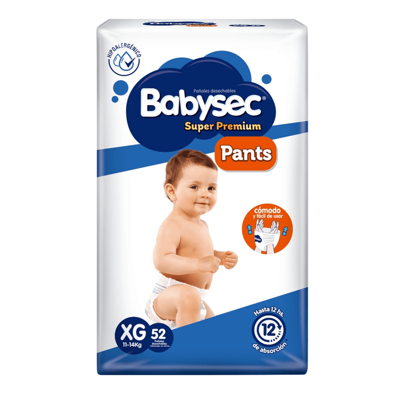 Pants Babysec Super Premium 52 Un Xg-1