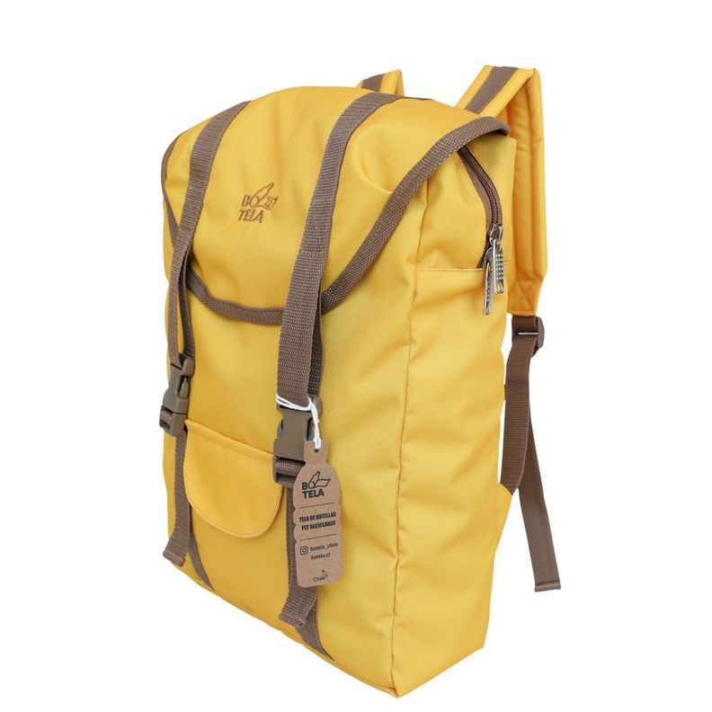Mochila Notebook Sport 15 pulgadas Sustentable Amarilla Botela-3