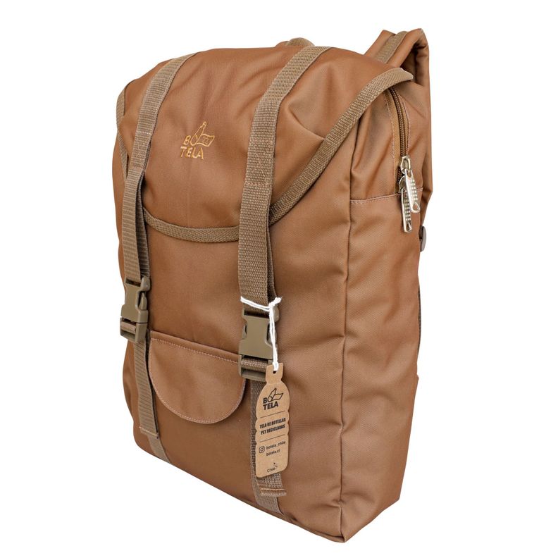Mochila Notebook Sport 15 pulgadas Sustentable Café Botela-4