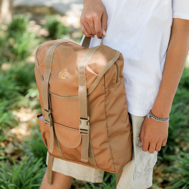 Mochila Notebook Sport 15 pulgadas Sustentable Café Botela-5