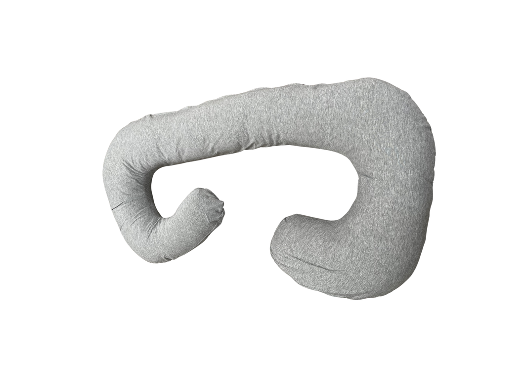 Cojín Maternal ergonómico algodón gris Nueve Lunas-1