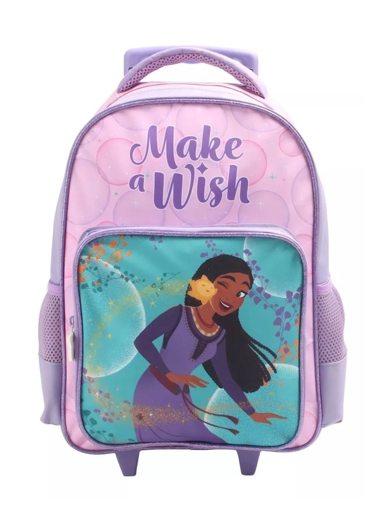 Set Escolar Infantil Mochila Con Ruedas Estuche Lonchera Wish-3