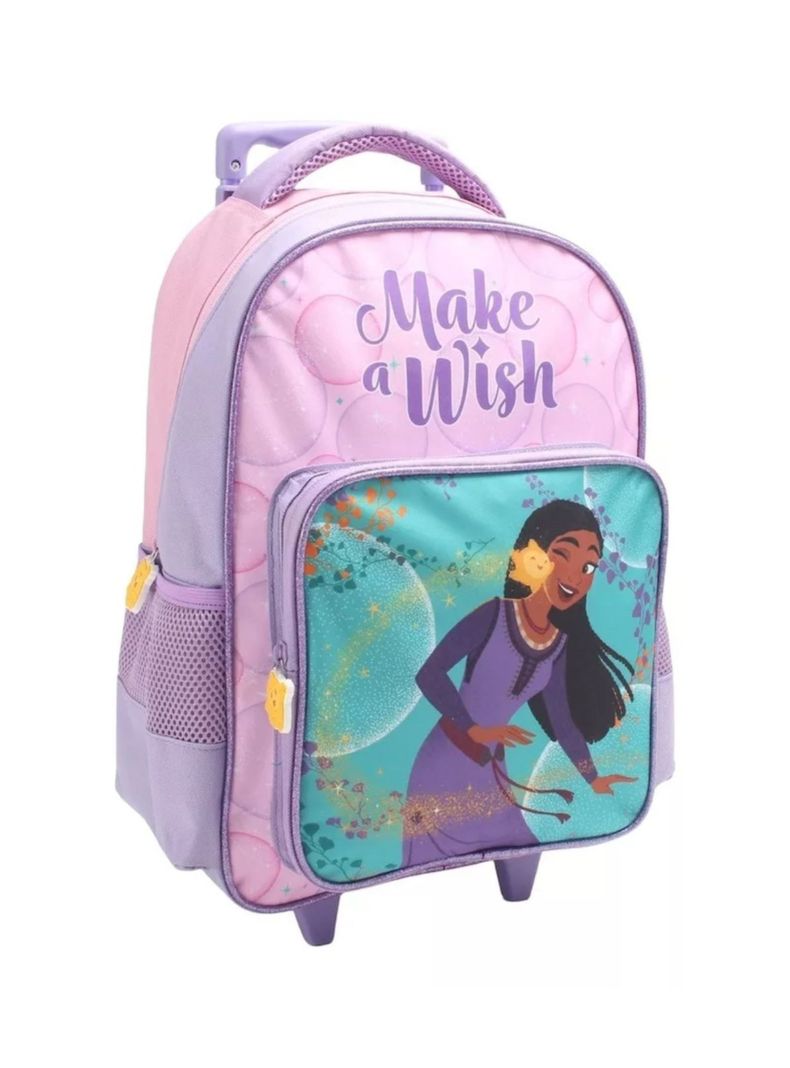 Set Escolar Infantil Mochila Con Ruedas Estuche Lonchera Wish-6