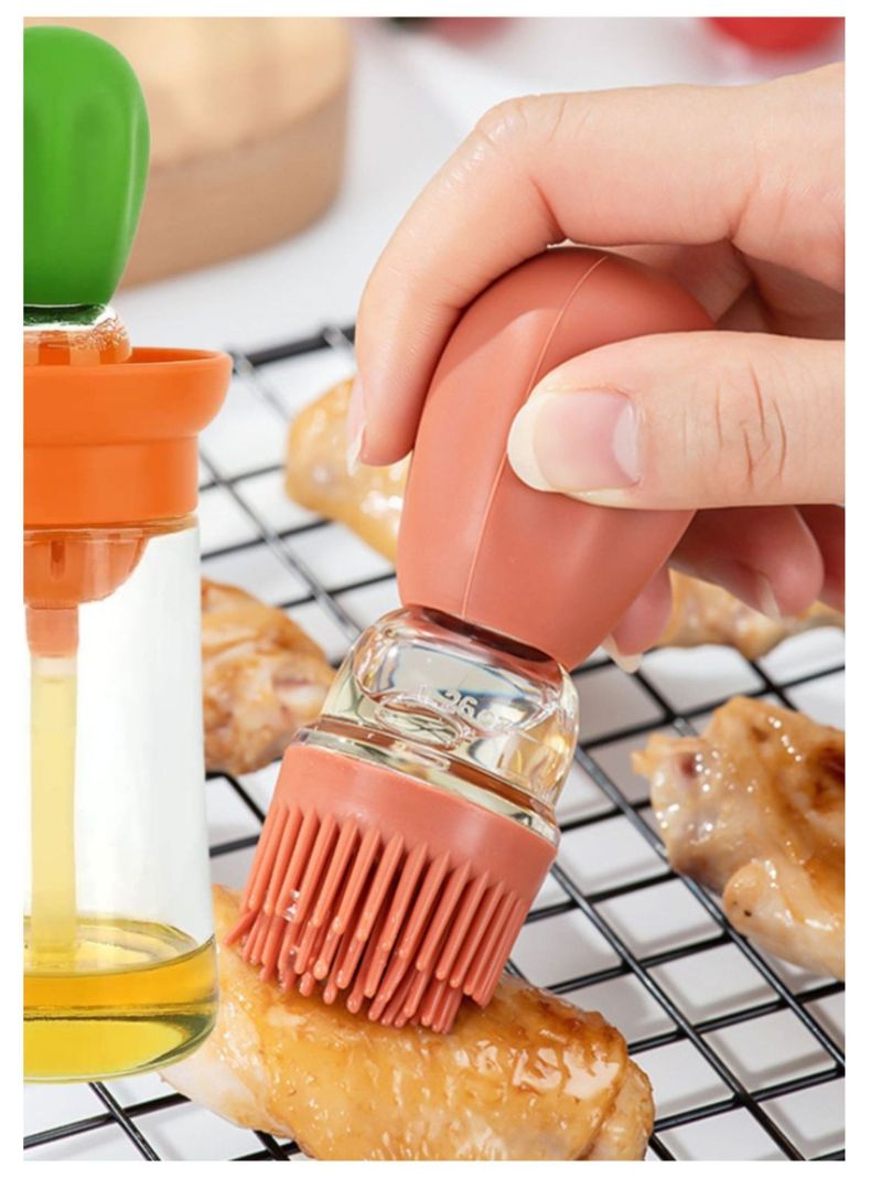 Dispensador De Aceite Silicona Con Brocha Portatil 350ml -3