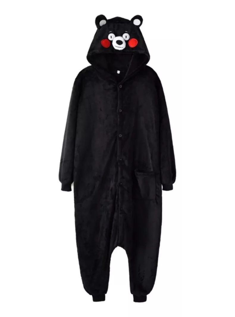 Pijama Disfraz Animal Kigurumi Infantil Unisex Oso Negro-2