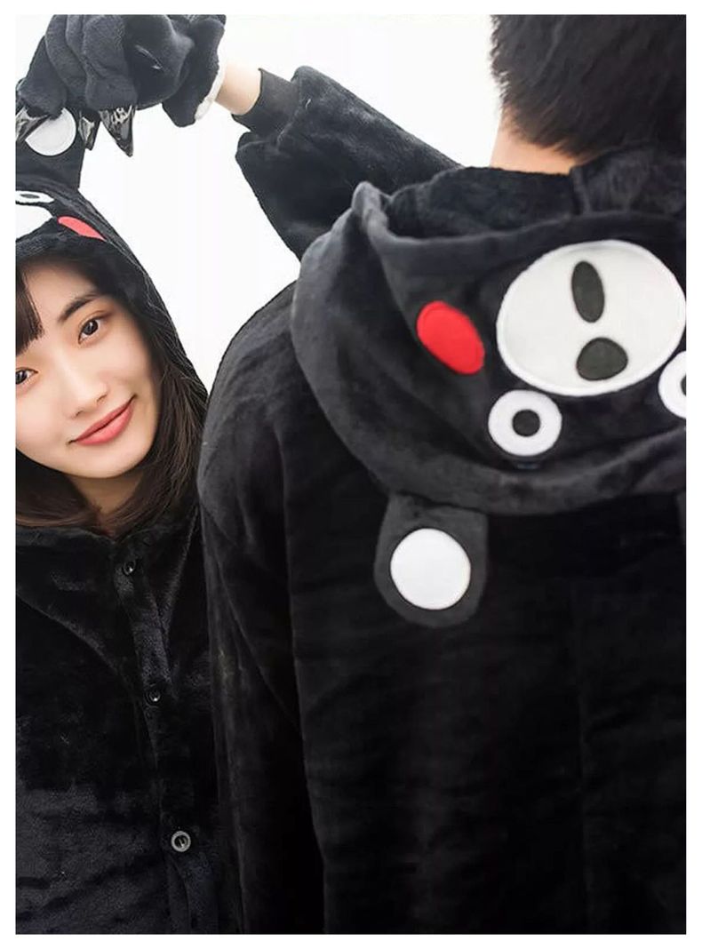 Pijama Disfraz Animal Kigurumi Infantil Unisex Oso Negro-6