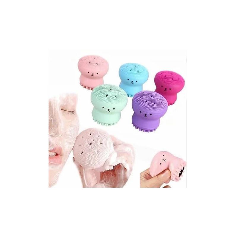 Set 3 Pulpito De Limpieza Facial Cepillo Esponja Exfoliante-4