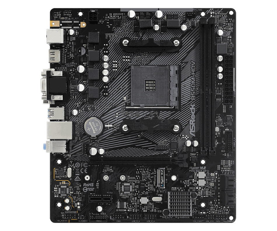 Placa Madre Asrock B550m-Hdv Socket Am4-1