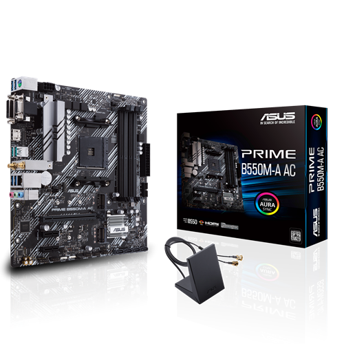 Placa Madre Asus Prime B550m-A Ac Socket Am4-0