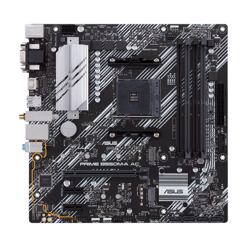 Placa Madre Asus Prime B550m-A Ac Socket Am4-1