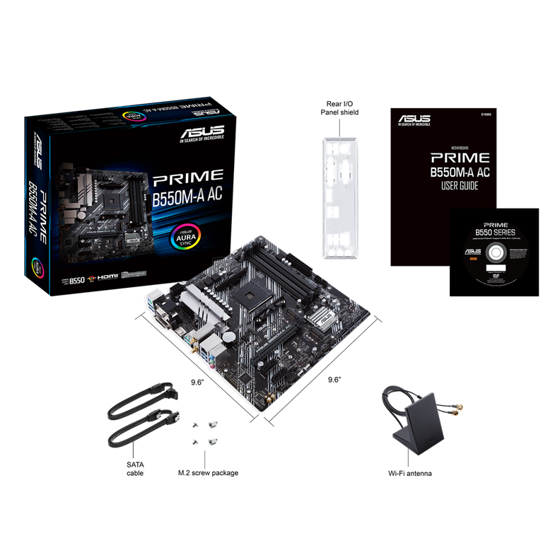 Placa Madre Asus Prime B550m-A Ac Socket Am4-4