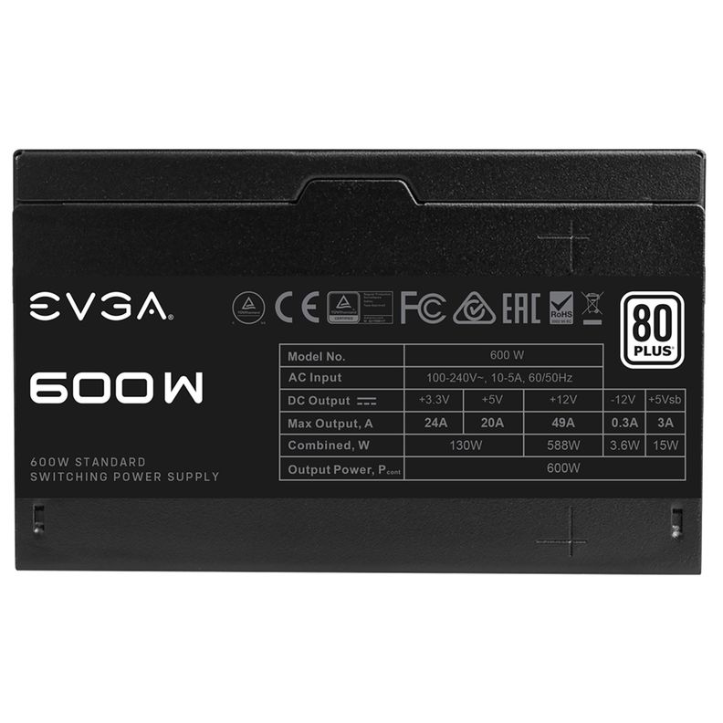 Fuente de Poder Evga 600W 80 Plus  -2