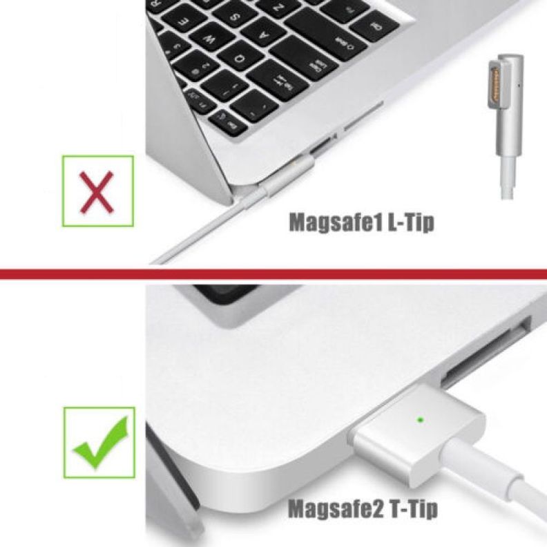 Cargador MacBook 45w Magsafe 2 Conector Tipo T-3
