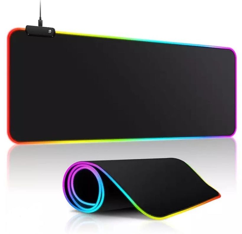 Mouse Pad Rgb Gamer Usb Luz Led 90x30 Cm Retroiluminado Usb Luz Led 90x30 Cm -0